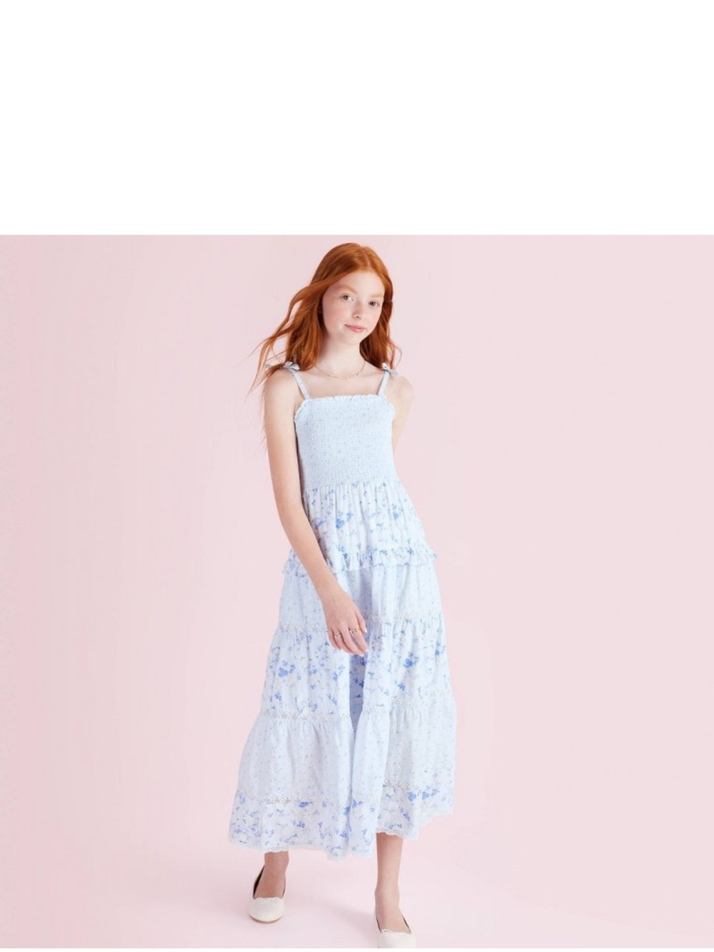 Stella Budding Florals Tiered Maxi Dress from LoveShackFancy x Target (girls 16)